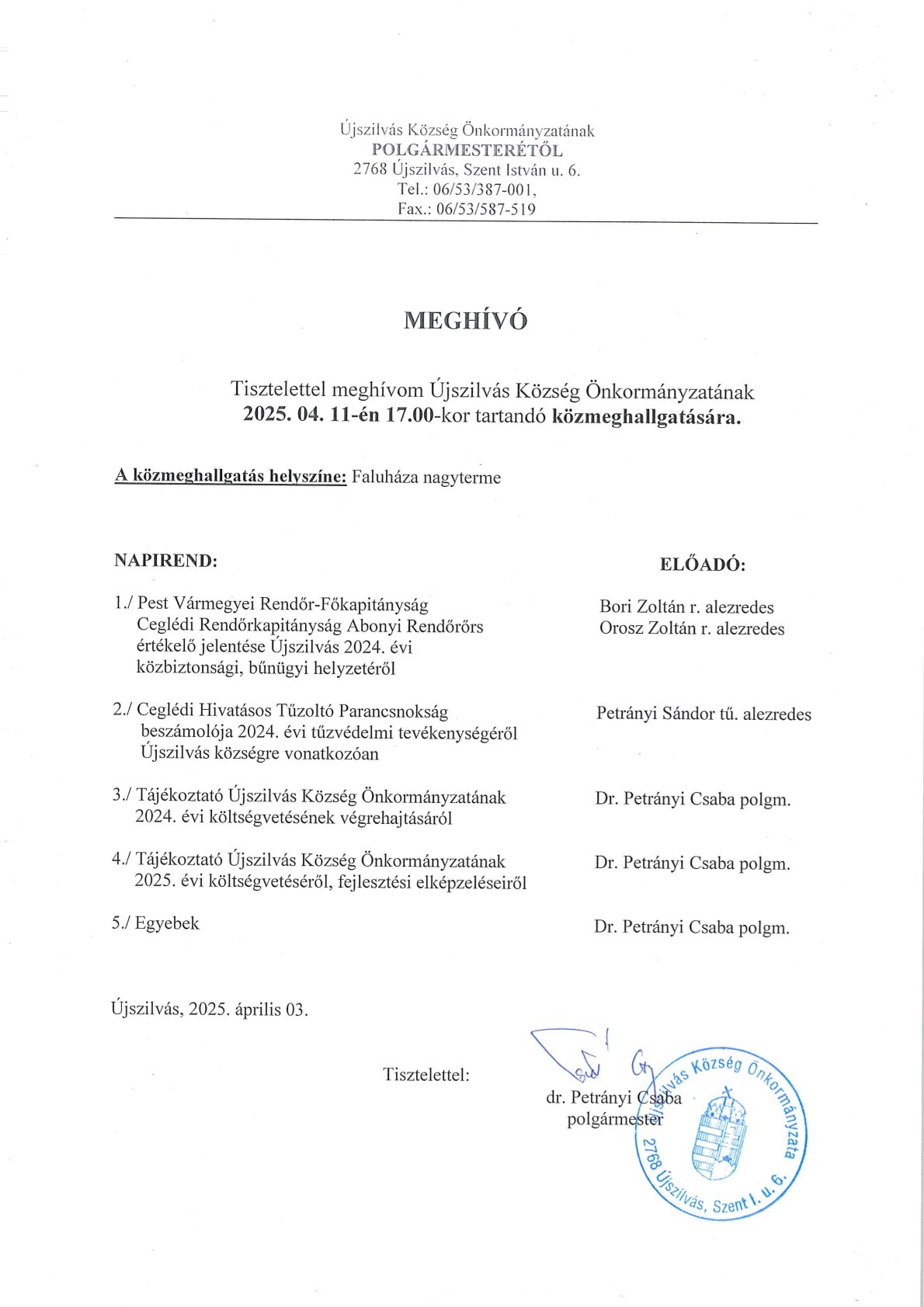 Meghívó