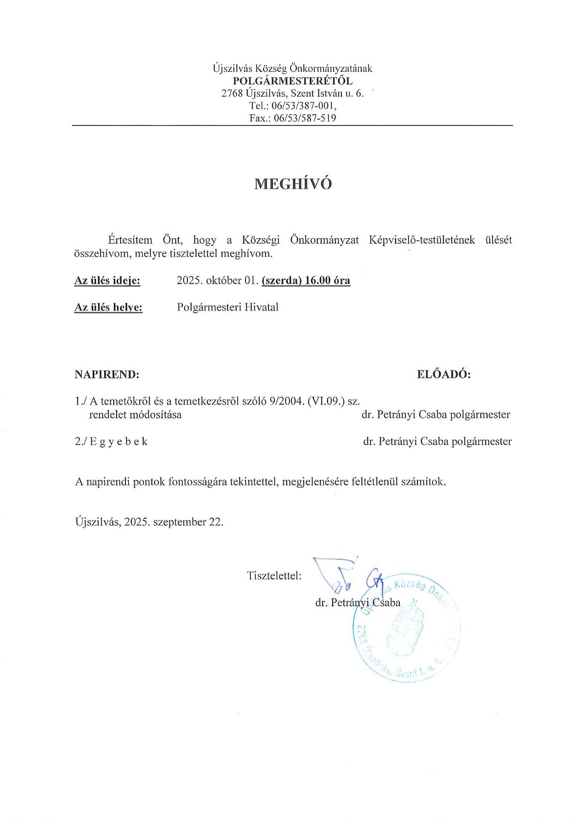 Meghívó 2025.10.01.