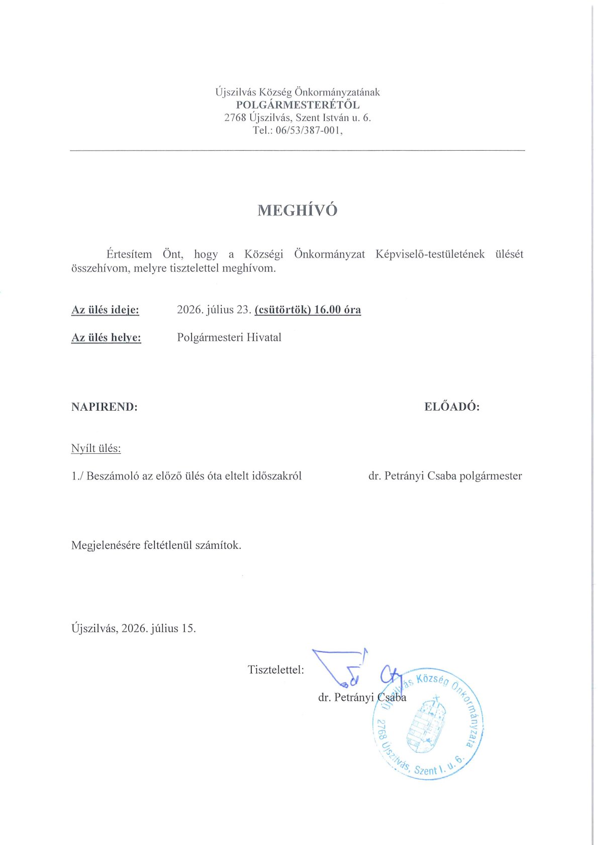 Meghívó